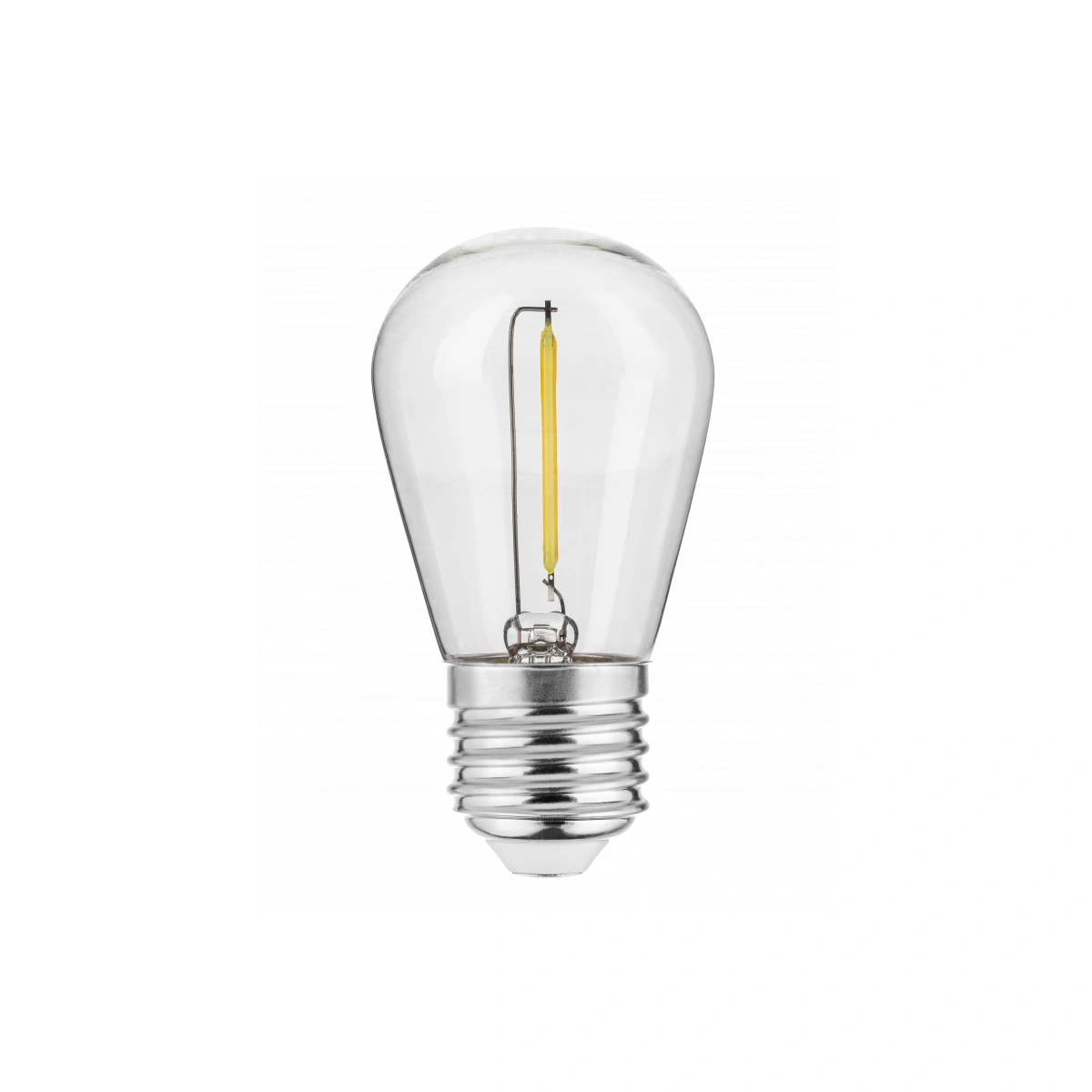 Żarówka LED E27  0,5W 50lm S14 FILAMENT, 2700K,  AC220-240V, 360°,  5mA